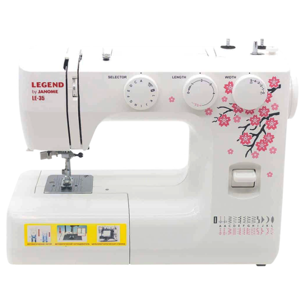 Mașină de cusut Janome Legend LE-35 Electromecanică/ White photo 2