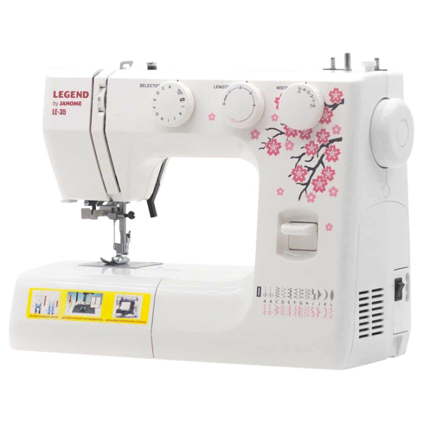Mașină de cusut Janome Legend LE-35 Electromecanică/ White photo 3
