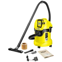 Промышленный пылесос KARCHER WD 3 Battery Set 300 Вт / Желтый photo 3