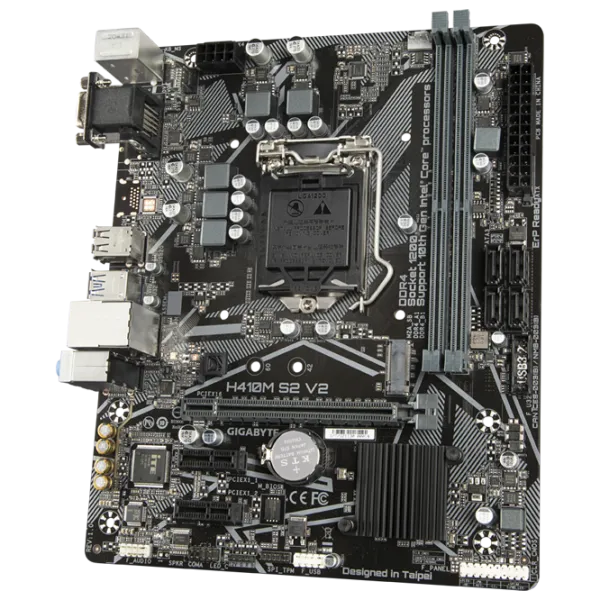 Placă de bază Gigabyte H410M S2 V2 1.0 mATX/ Intel H470 photo 2