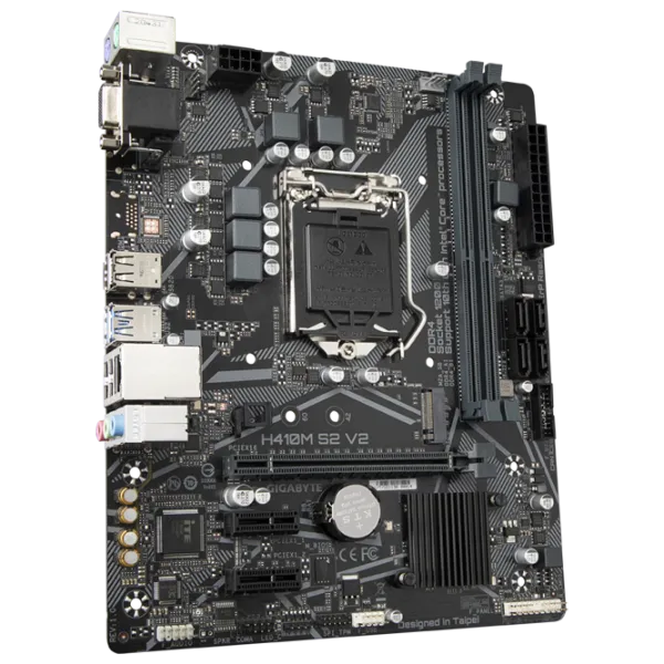 Placă de bază Gigabyte H410M S2 V2 1.0 mATX/ Intel H470 photo 3