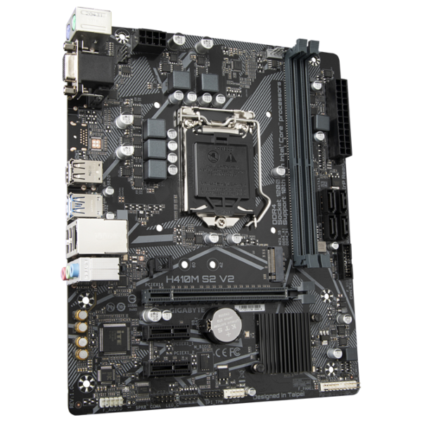 Placă de bază Gigabyte H410M S2 V2 1.0 mATX/ Intel H470 photo 3