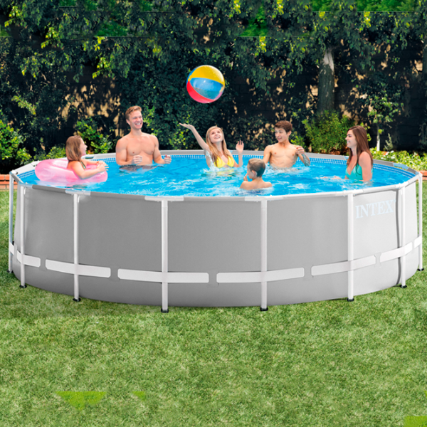 Piscină Intex 26726 16805 l/ Cu cadru/ Gray photo 4