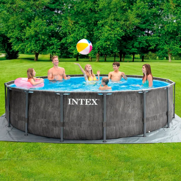 Бассейн Intex 26742 16805 л/ Каркасный/ Серый photo 3 Бассейн Intex 26742 16805 л/ Каркасный/ Серый photo 3