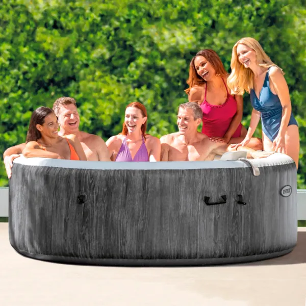 Бассейн Intex 28442 1098 л/ Джакузи/ Серый photo 5