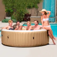 Piscină Intex 28428 1098 l/ Jacuzzi/ Beige photo 6