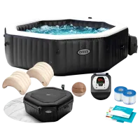 Бассейн Intex 28458 795 л/ Джакузи/ Черный photo 2