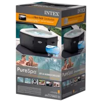 Бассейн Intex 28458 795 л/ Джакузи/ Черный photo 5