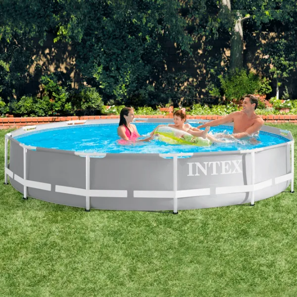 Piscină Intex 26710 6503 l/ Cu cadru/ Gray photo 2
