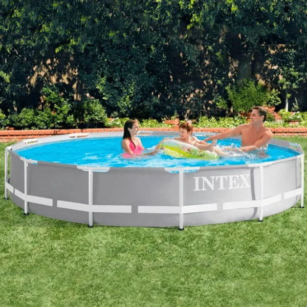 Piscină Intex 26712 6503 l/ Cu cadru/ Gray photo 2