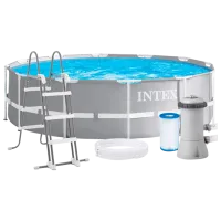 Piscină Intex 26716 8592 l/ Cu cadru/ Gray photo 2