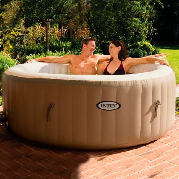 Бассейн Intex 28426 795 л/ Джакузи/ Бежевый photo 5