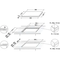 Plită încorporabilă cu inducție Whirlpool WL S7960 NE Vitroceramică / Black photo 6