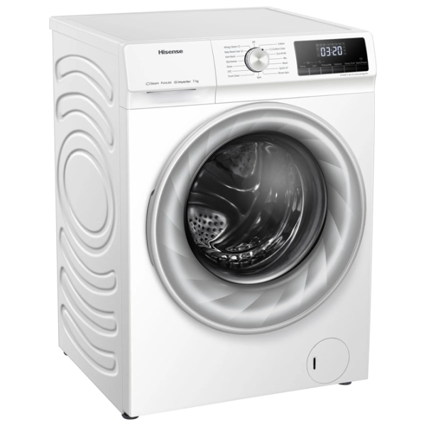 Mașină de spălat Hisense WFQY7014EVJM 7 kg / 1400 rpm / White photo 3