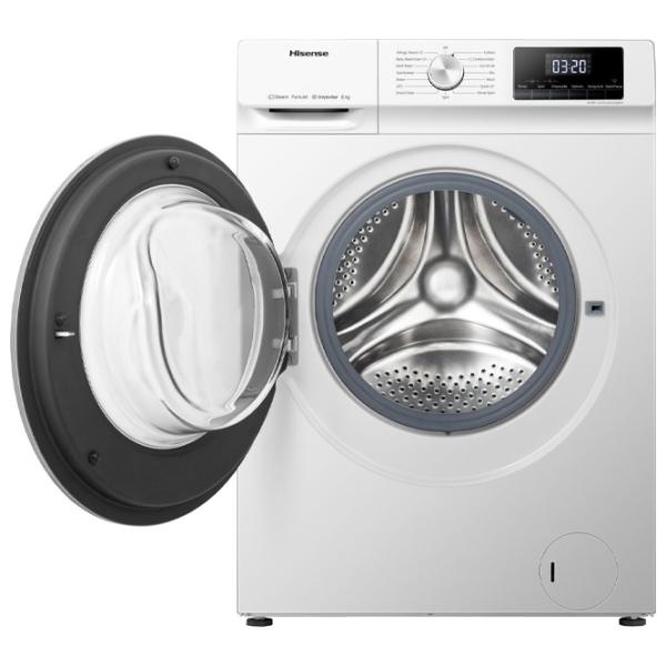 Mașină de spălat Hisense WFQY8014EVJM 8 kg / 1400 rpm / White photo 2