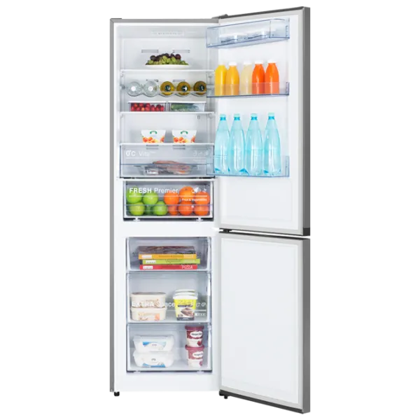 Frigider Hisense RB438N4EC2 cu congelator jos 334 l / 203 cm / Inox photo 5