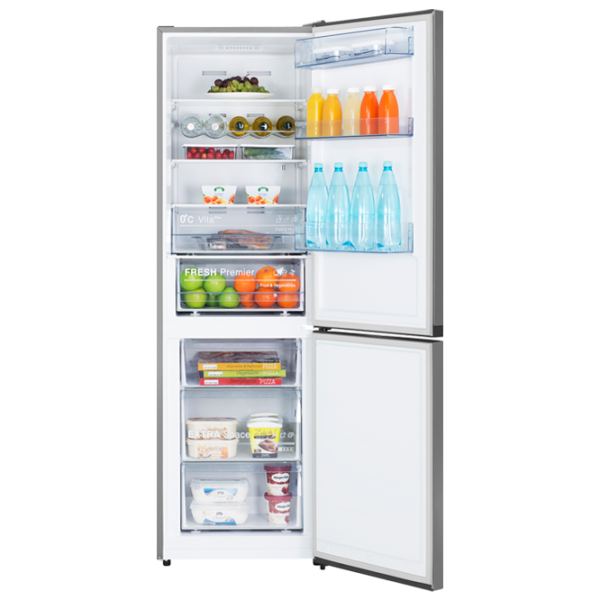 Frigider Hisense RB438N4EC2 cu congelator jos 334 l / 203 cm / Inox photo 5
