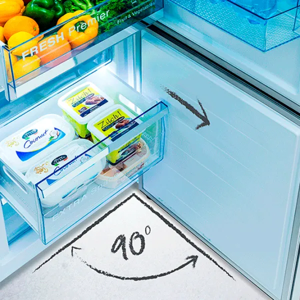 Frigider Hisense RB438N4EC2 cu congelator jos 334 l / 203 cm / Inox photo 9