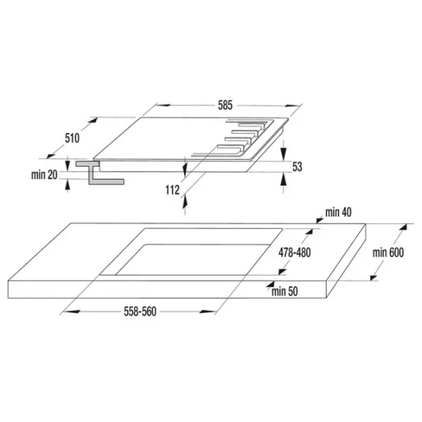 Газовая варочная панель Gorenje G 642 AB Черный photo 9