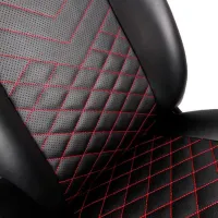 Scaun Gaming NOBLECHAIRS ICON Red Black photo 6