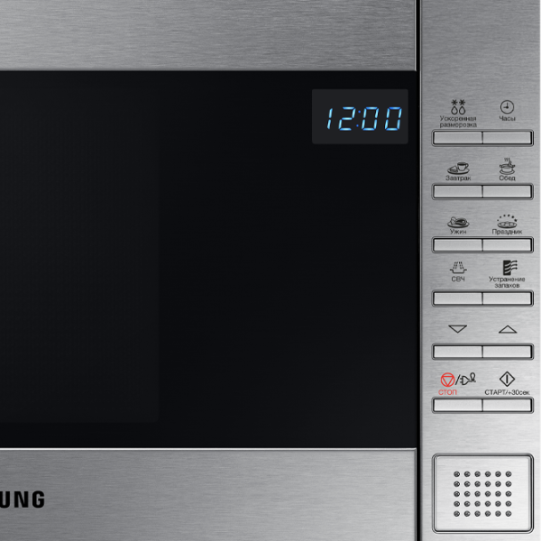 Микроволновая печь Samsung ME88SUT/ BW Отдельно стоящий/ 800 Вт/ Нержавеющая сталь photo 5