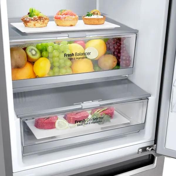 Frigider LG GA-B509SAUM cu congelator jos LINEARCooling/MetalFresh/DoorCooling+ photo 5