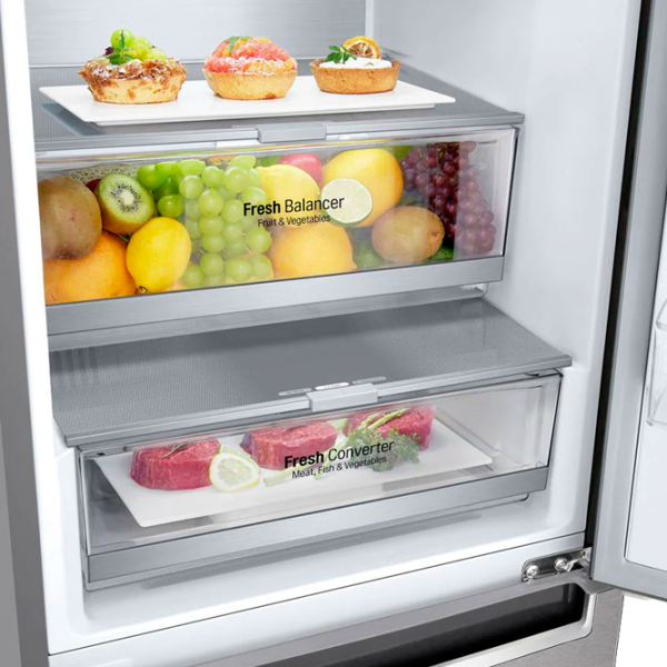 Frigider LG GA-B509SAUM cu congelator jos LINEARCooling/MetalFresh/DoorCooling+ photo 5