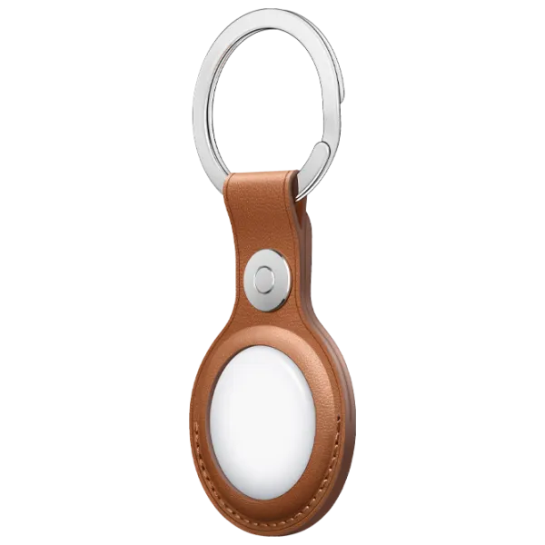 Husă pentru smart tracker Apple Key Ring Saddle Brown photo 2