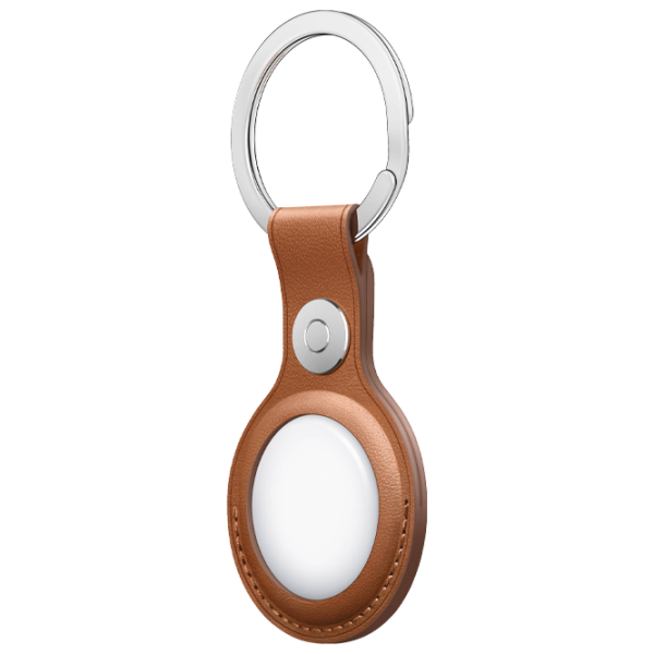 Husă pentru smart tracker Apple Key Ring Saddle Brown photo 2