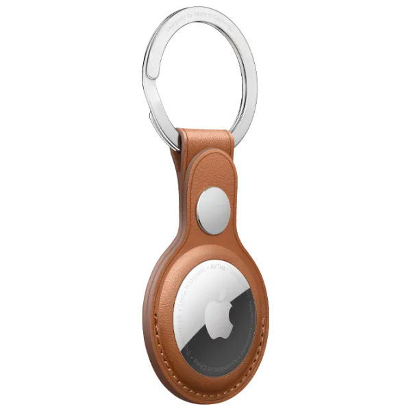 Husă pentru smart tracker Apple Key Ring Saddle Brown photo 3