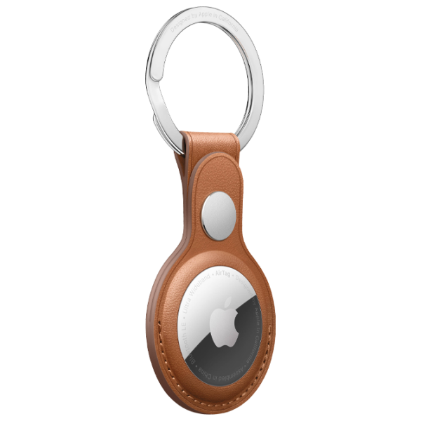 Husă pentru smart tracker Apple Key Ring Saddle Brown photo 3