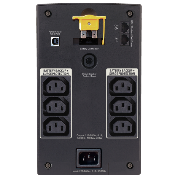 ИБП APC BX1400UI Черный photo 2