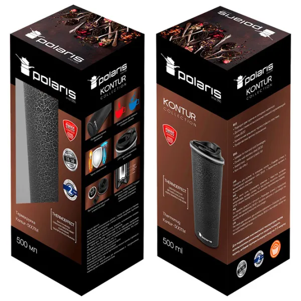 Термос Polaris Kontur-500TM Черный 0.5л photo 6