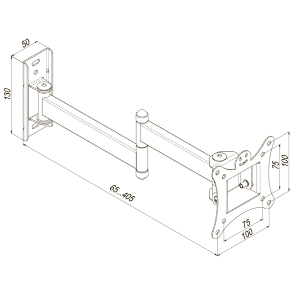 Кронштейн ТВ KSL WM113T VESA 100 x 100 мм photo 3