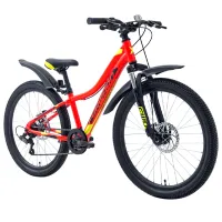 Велосипед Forward Twister 24" 12" Алюминий/ Красный Желтый photo 2