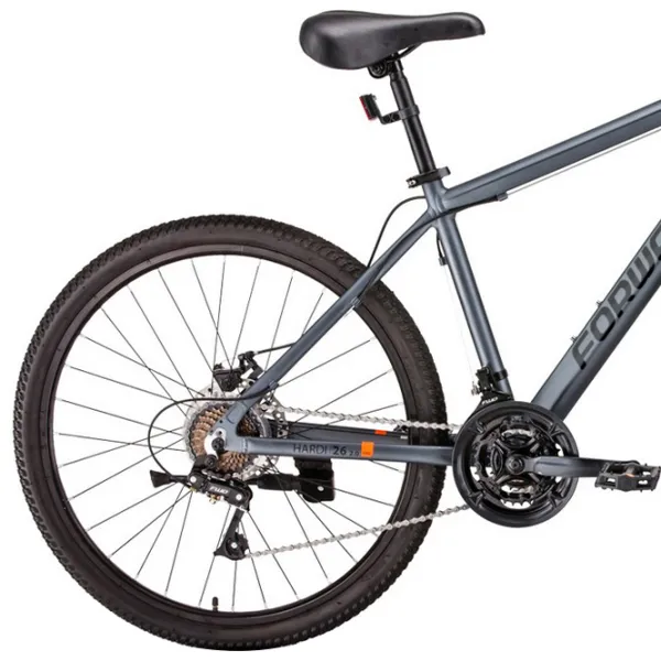 Велосипед Forward Hardi 26" 17" Алюминий/ Серый Матовый photo 3 Велосипед Forward Hardi 26" 17" Алюминий/ Серый Матовый photo 3
