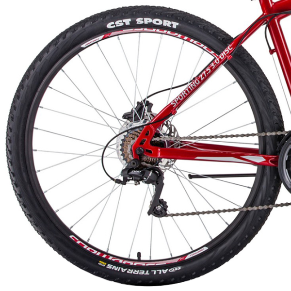 Велосипед Forward Sporting 27.5" 17" Сталь / Красный Серый photo 4 Велосипед Forward Sporting 27.5" 17" Сталь / Красный Серый photo 4