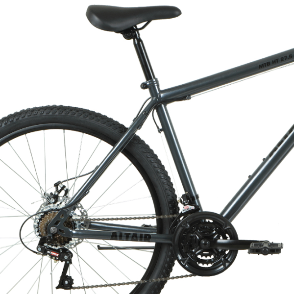 Велосипед Altair MTB HT 27.5" 19" Сталь/ Серый Черный photo 3 Велосипед Altair MTB HT 27.5" 19" Сталь/ Серый Черный photo 3