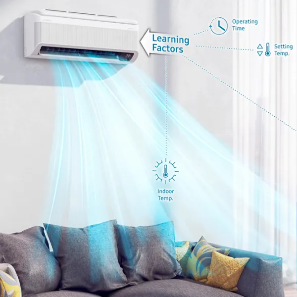 Aparat de aer condiționat Samsung AR12AXAAAWKNER 12000 BTU/ 40 m²/ White photo 7