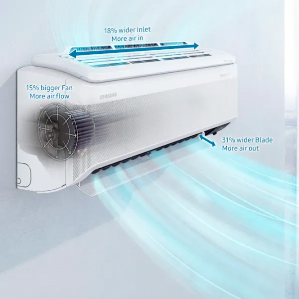 Кондиционер Samsung AR09ASHCBWKNER 9000 БТЕ/ 25 м2/ White photo 10