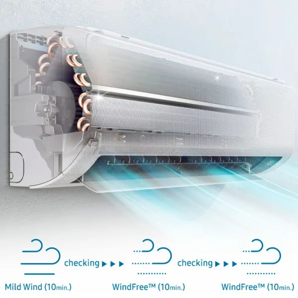 Кондиционер Samsung AR09ASHCBWKNER 9000 БТЕ/ 25 м2/ White photo 11