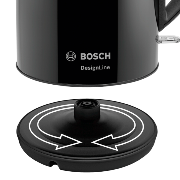 Ceainic electric Bosch TWK3P423 1.7l / Ascuns / Black photo 4