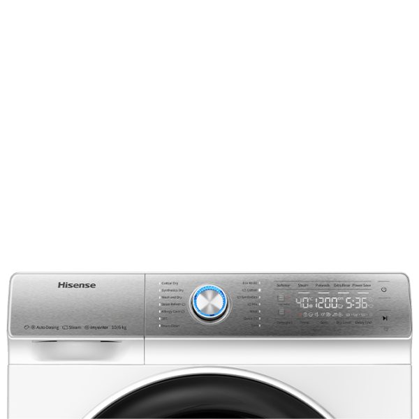 Mașină de spălat cu uscător Hisense WDQR1014EVAJM 10 kg / 1400 rpm / White photo 6