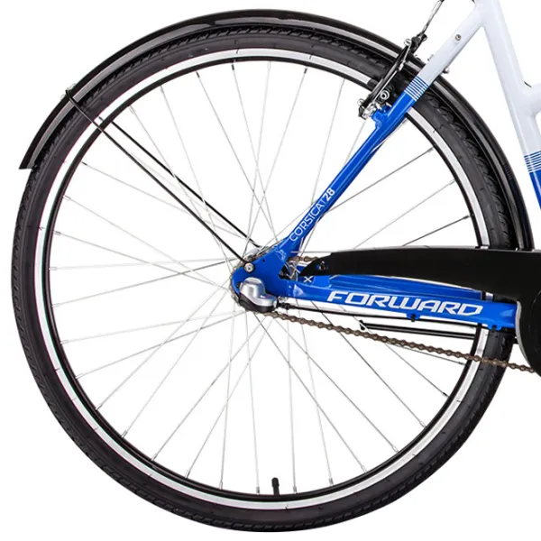 Bicicletă Forward Corsica 28" 20" Aluminiu/ White Blue photo 2
