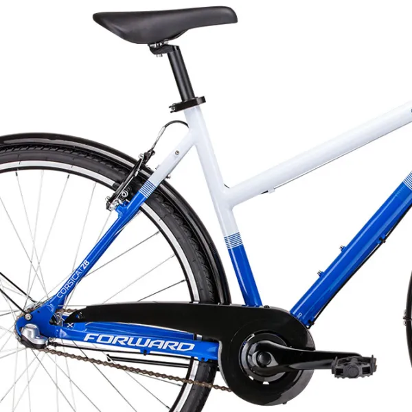 Bicicletă Forward Corsica 28" 20" Aluminiu/ White Blue photo 3