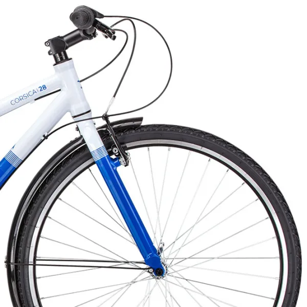 Bicicletă Forward Corsica 28" 20" Aluminiu/ White Blue photo 5