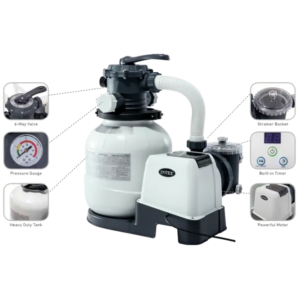 Песочный фильтр-насос Intex 26652 Белый photo 2 Песочный фильтр-насос Intex 26652 Белый photo 2