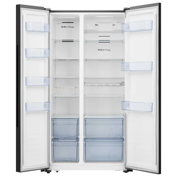 Frigider Hisense RS670N4GBE Side by Side 521 l / 178.6 cm / Black photo 2