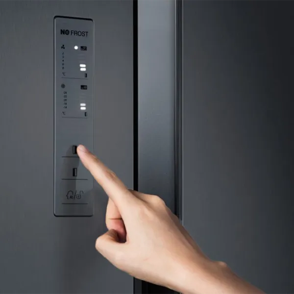 Frigider Hisense RS670N4GBE Side by Side 521 l / 178.6 cm / Black photo 4