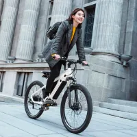 Bicicletă electrică Xiaomi HIMO C26 26" Urban/ White photo 8
